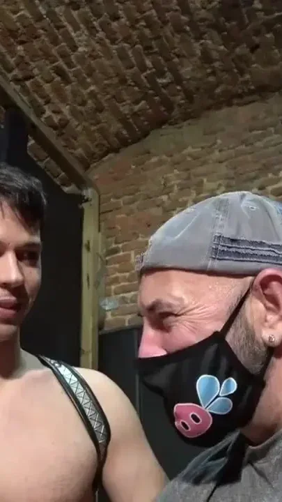 Ericko fucked raw by his 2 friends in the backroom