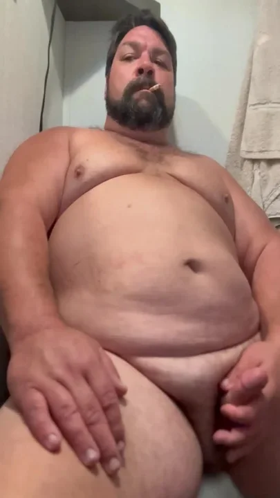 Fat Bear Smoke and Cum