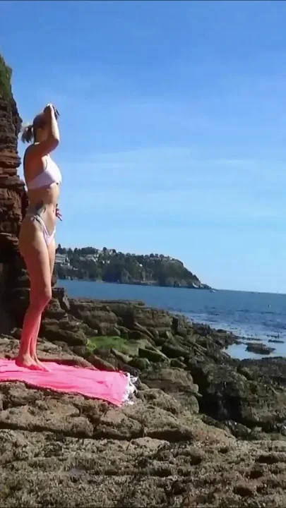 Outdoor Bondage Dream - Bound Gagged & Climaxing on the Beach