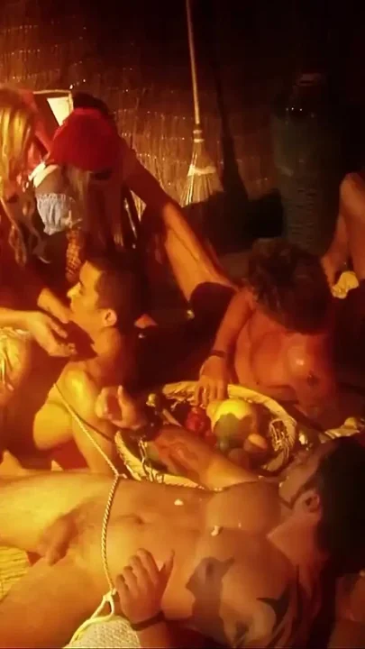 Wild Sex Orgy With Hot Girls Fake Tits and Hot Asses That Are Anal Fucked