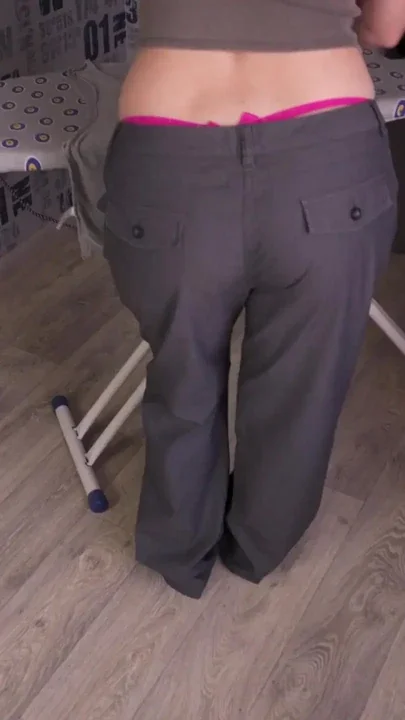 Sexy Wife Does Not Notice Her Pants Fall Down ENF Fetish Clip 1