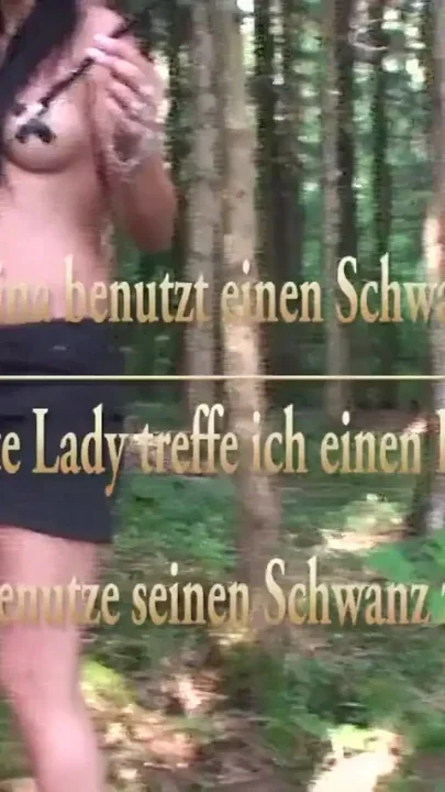 Outdoor footjob and blowjob