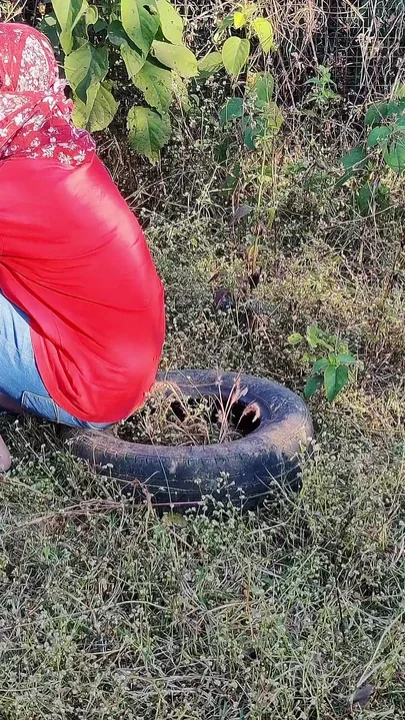 Big Ass Student Fucked in the Forest in Standing Doggystyle
