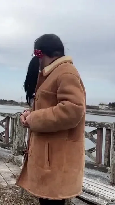 Self-training No 81 Riverside Walk with Exposed Pussy and Asshole - Part 2