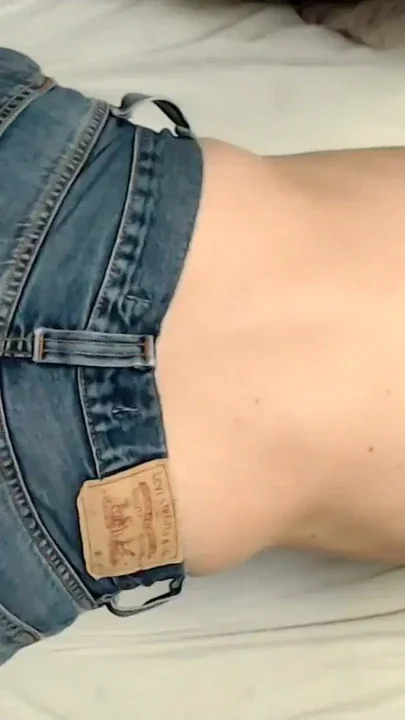 Jeans and anal stuffing with bullet style plug - I like how it feels Clip 1