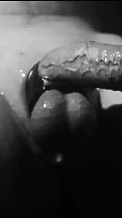 Oily Masturbation and Cum with 2 Cameras in Black and White