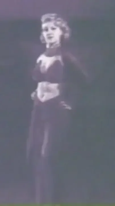 Vintage wild blonde striptease