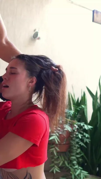 Dirty babe swallows piss until messy from her dirty ass to her mouth and