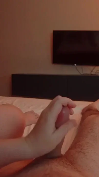 Jerking off Husband in Front of Her Stepmom and Then Fucking Him