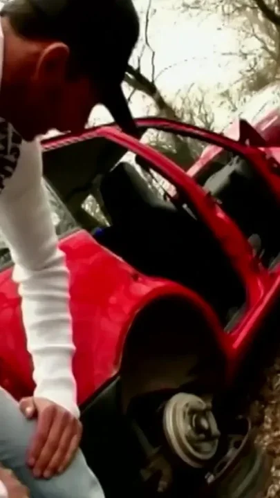First in the car then fucked the blonde girlfriend at home