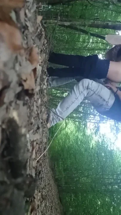 Wife Fucked Outside Pussy Flowing with 2 Creampies