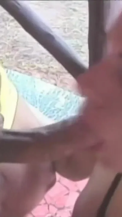 Threesome outdoor fuck with a transgender