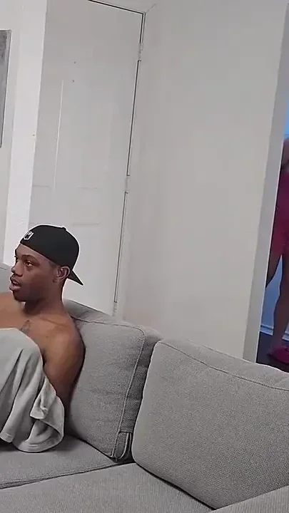 Blonde MILF Katie Kampbell Catches Cory Strokes Jacking off