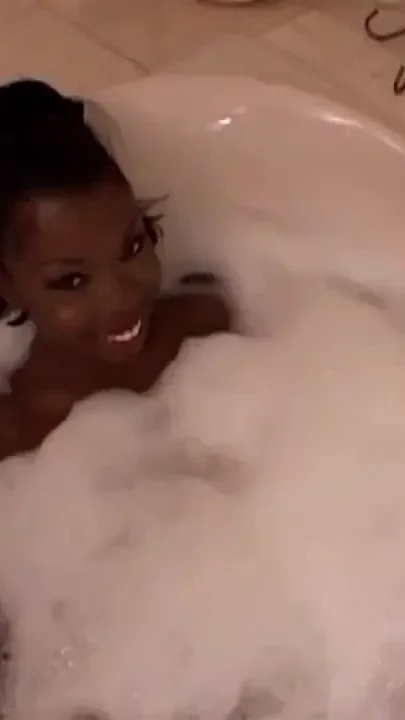 Young Black Girl with Small Tits Ass Fucked and Cumshot in Mouth by Two Big Cocks