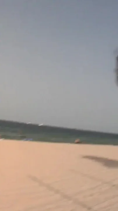 Blonde teen picked up on the beach