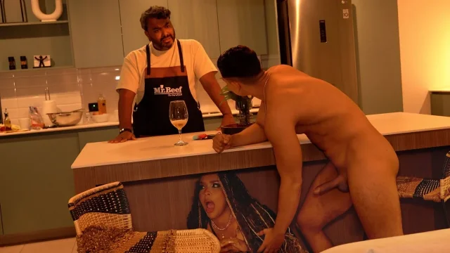 Stepmother ends up fucking her husband's muscular stepson behind his back