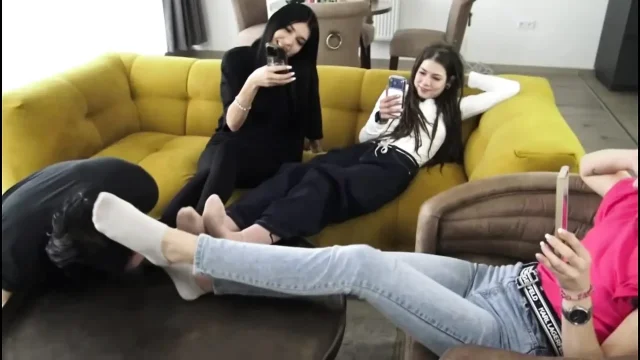 Fun with our foot slave