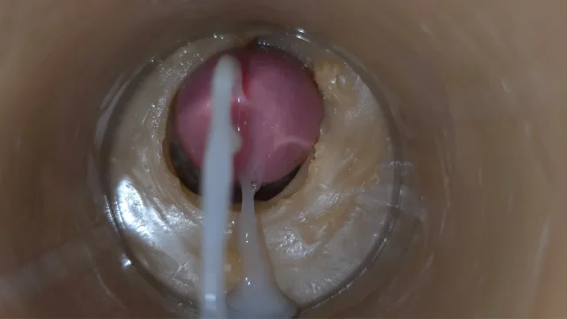 Precum squirting in my pussy Camera In Vagina 4k Extreme close up