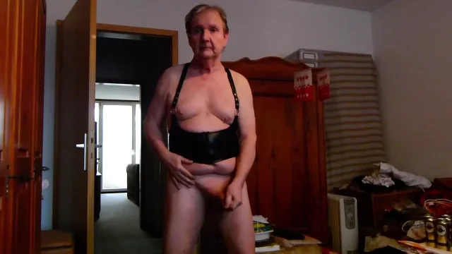 Undressing and Jerking off