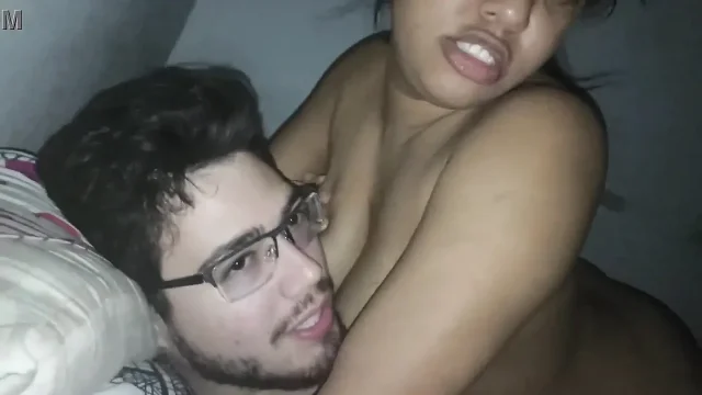 18 year old brunette big saggy tits from New York United States fucking her
