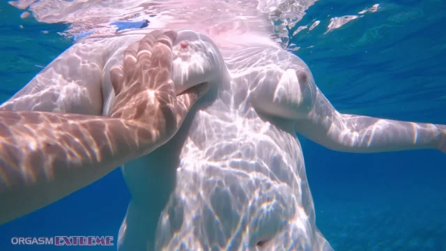 Underwater Pussy Fingered POV by Stranger Redhead PAWG Mermaid with Big Natural