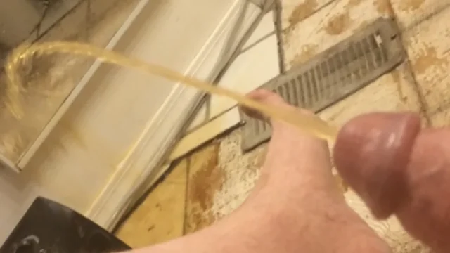 My Big Hard Dick Powerful Pissing Everywhere With My Feet Up Compilation 1