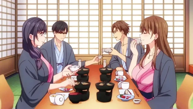 Married Couple Swap - Hot Springs of Infidelity - Hentai Uncensored - SUB