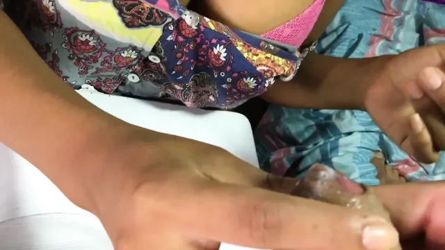 Stepdaughter Eating Chocolate with Cum