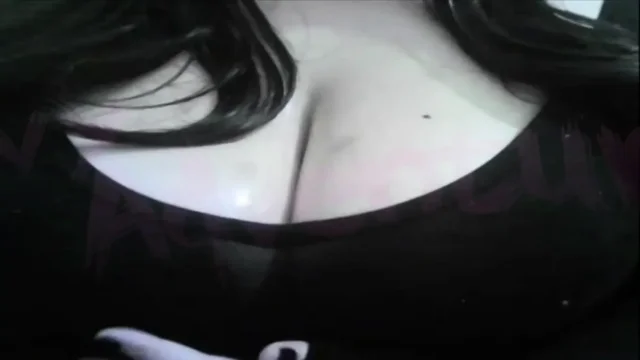 hotwife otaku nerdy Watching Hentai while playing with her Big Tits 4