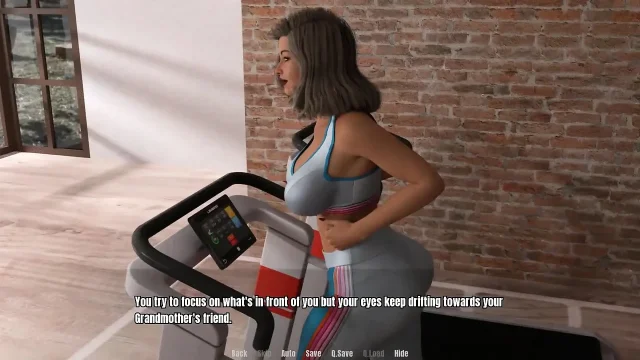Grandma's house granny exercises in yoga pants ep49