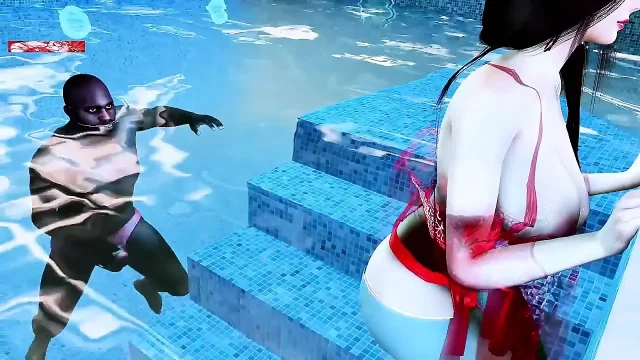 Pixelated Beauty with Dangerous Curves- 3D Animation Hentai