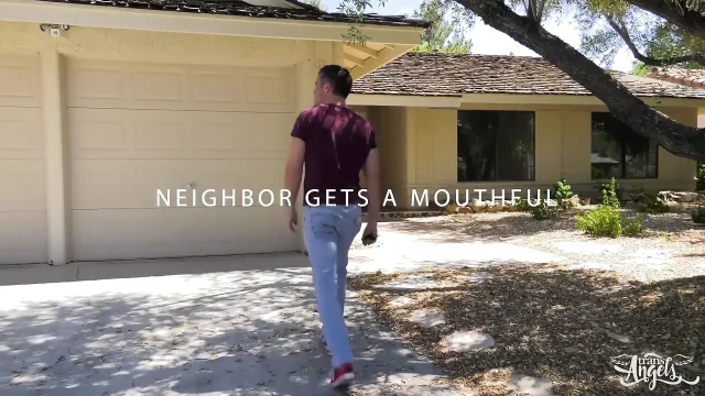 Transangels Neighbor Gets Mouthful Lance Hart Shiri Allwood