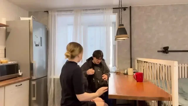 The Student Did Not Do His Homework for Which the Teacher Fucked Him and Kicked
