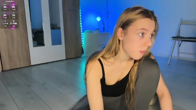 Bouncing and slapping natural tits