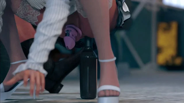 Young Sissy Anal Fucks A Bottle for an Uniform The Obey Gameplay