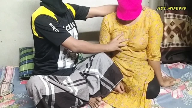 Desi village wife with husband first time romance