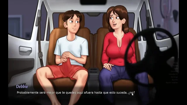 Hot Kisses In The Car With My Stepmom Alone Summer Time Saga