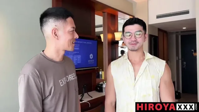 Hiroya Joins with Daniel and Oki in Hot Steamy Shower Fuck