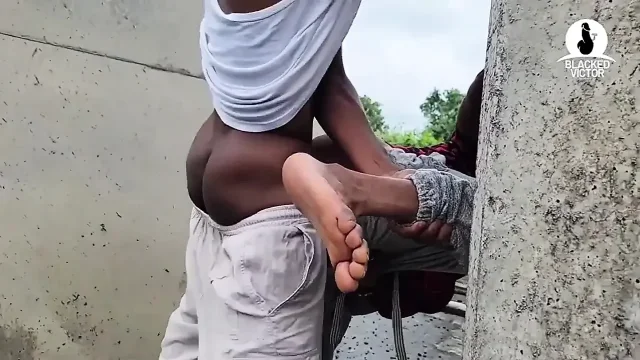 Big Dick Drills My Tight Asshole Outside