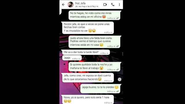 Hot WhatssApp With My Boss's Slut Ends With HAPPY ENDING