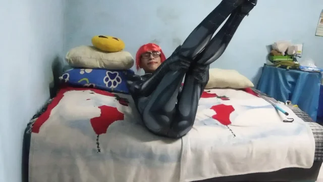 Joselynne Crossdresser In Tight Cosplay Web In Tall Heels Part One