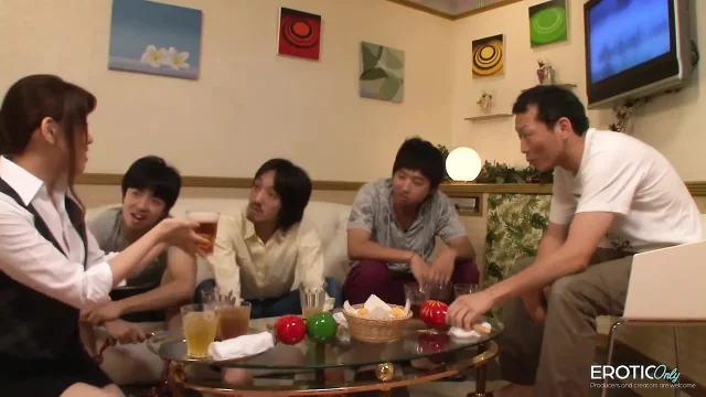 Japanese Stepsister Fucked by Her Stepbrother and His Friends