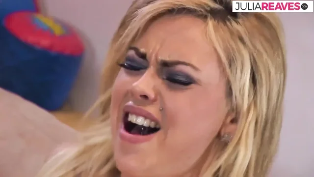 Blonde sucks big black cock then gets fucked to cumshot