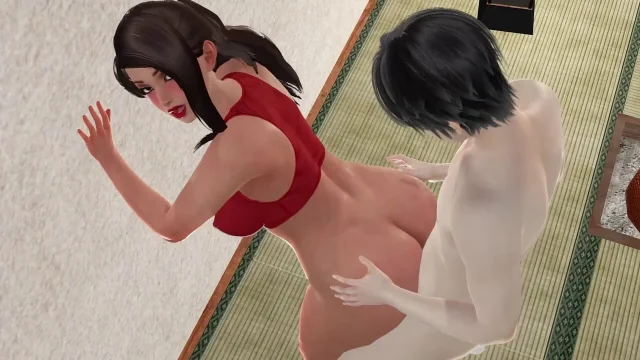 Trainer Jamila In Tatami Room 3D Hentai - Doggystyle Wall Sex POV Missionary Sex