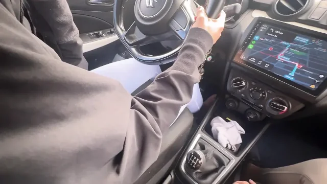 My Lover Plays with His Feet on the Pedals of His Car