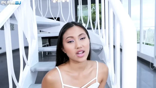 Small tits cutie May Thai hungry for a big cock