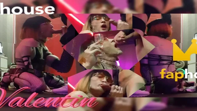 makingoff⁴ G-view Sex Slave in Front of a Beautiful Cock in Facefucking Bite