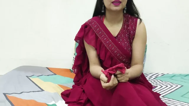 Hot Indian saara bhabhi pussy licking and hard fuck for teaching first sex to devar