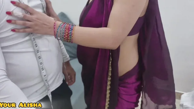 Naughty Alisha Seduces Tailor in his Shop