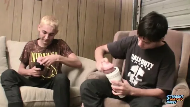 StraightNakedThugs Horny Lads Chad Turner And Dakotah Perrie Fuck Their Favorite Together